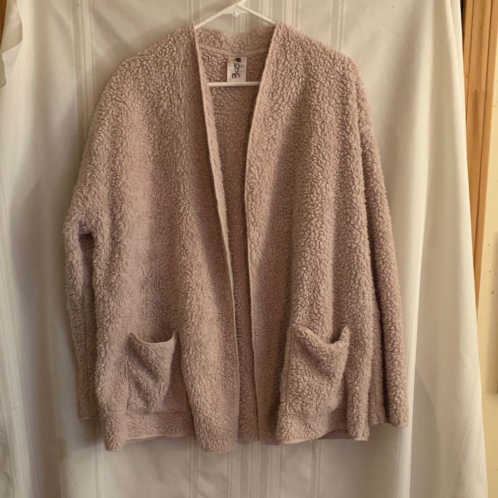 Secret Treasures Pink Fuzzy Cardigan